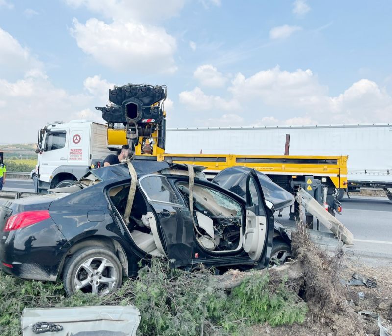 TARSUS’TA TRAFİK KAZASI, 1 ÖLÜ
