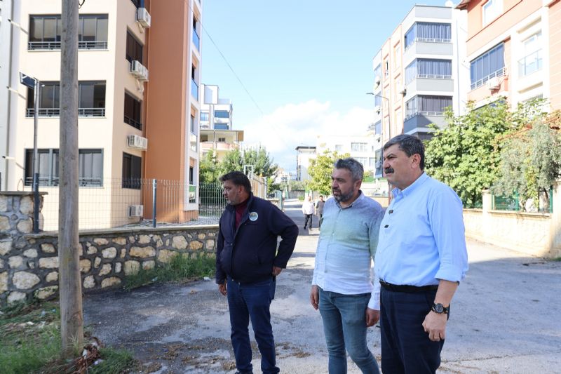 BAŞKAN YILDIZ, SAĞANAK YAĞIŞTAN ETKİLENEN MAHALLELERDE İNCELEMELERDE BULUNDU