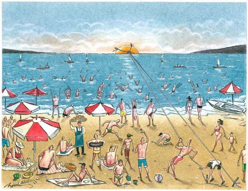 “Deniz Turizmi” Karikatür Sergisi Mersin Marina’da