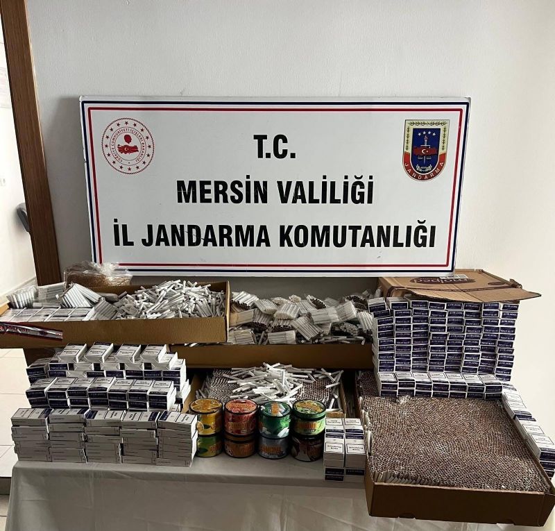 MERSİN’DE SİGARA KAÇAKÇILIĞI OPERASYONU: 32 BİN 120 MAKARON ELE GEÇİRİLDİ