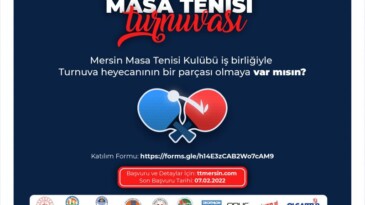 2. Veteranlar Masa Tenisi Turnuvası Başlıyor