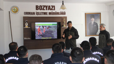 Bozyazı’da askerlere yangın eğitimi