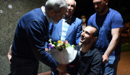 Bozdoğan Tarsuslu gaziyi karşıladı