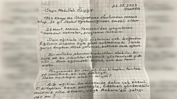 Özyiğit’i duygulandıran mektup