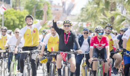 SEÇER, FESTİVALDE PEDAL ÇEVİRDİ