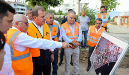 SEÇER, ANAMUR’DA YOL ÇALIŞMALARINI İNCELEDİ