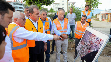 SEÇER, ANAMUR’DA YOL ÇALIŞMALARINI İNCELEDİ