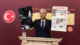 ANTMEN’DEN MECLİSTE SİYAH GAZETELİ PROTESTO