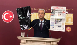 ANTMEN’DEN MECLİSTE SİYAH GAZETELİ PROTESTO