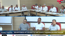 İHALELER CANLI YAYINLANDI