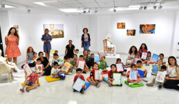 MİNİK RESSAMLAR AHMET YEŞİL SANAT GALERİSİ’NDE BULUŞTU