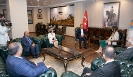 KKTC HEYETİNDEN, BAŞKAN SEÇER’E ZİYARET