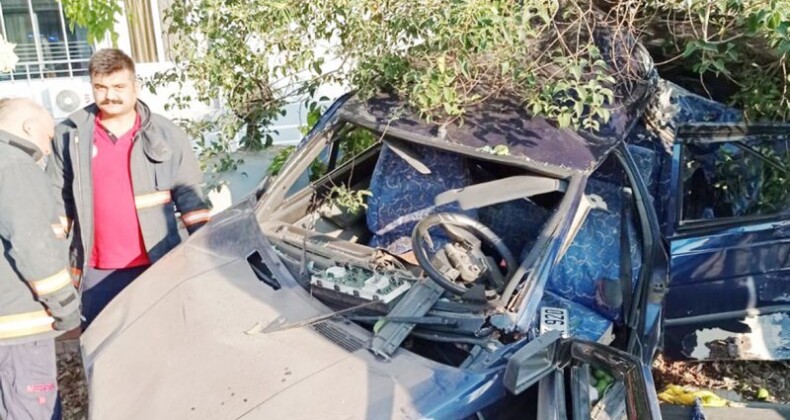 ERDEMLİ’DE TRAFİK KAZASI: 2 YARALI