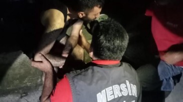 KANYONDA MAHSUR KALAN GENCİ İTFAİYE KURTARDI
