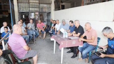 BAŞKAN TARHAN,  MEZİTLİ SANAYİ ESNAFI İLE BULUŞTU