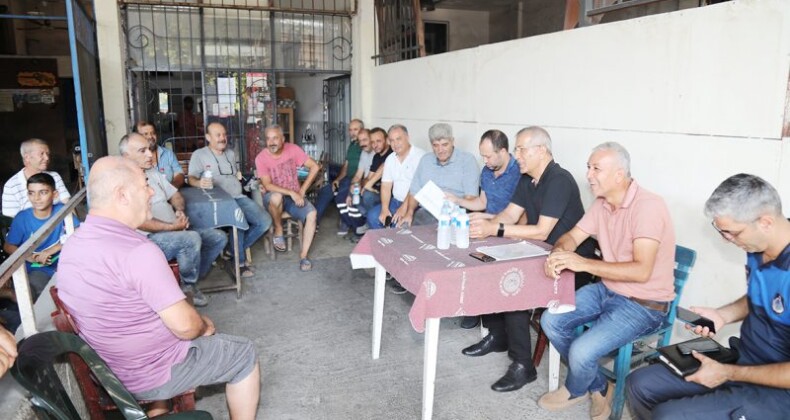 BAŞKAN TARHAN, MEZİTLİ SANAYİ ESNAFI İLE BULUŞTU