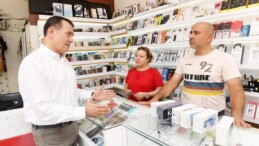 BAŞKAN ÖZYİĞİT  ESNAF ZİYARETLERİNİ SÜRDÜRÜYOR