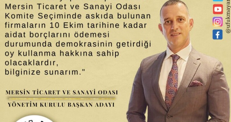 Ufuk Maya: “MTSO için adayım”