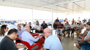 GÜLTAK, KARADUVARLI  BALIKÇILARIN SORUNLARINI DİNLEDİ