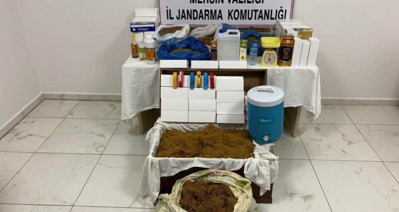 Jandarmadan sahte içki ve sigara kaçakçılığı operasyonu