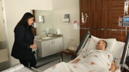 Yaralı polise ziyaretler sürüyor