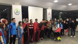 Engelli bireyler Mersin’de kamp yaptı