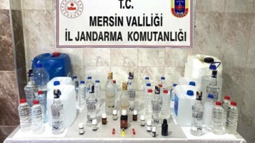Sahte alkol üreten bir kişi yakalandı