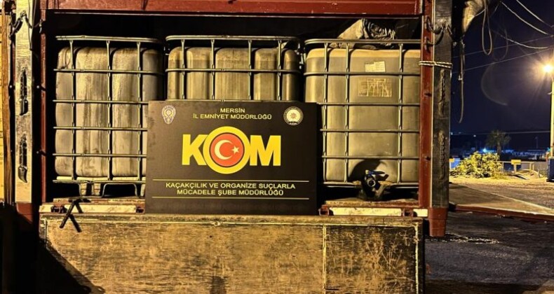 Mersin’de 6 bin litre kaçak akaryakıt ele geçirildi