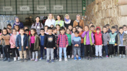 Çocuklar, geri dönüşümü yerinde öğrendi