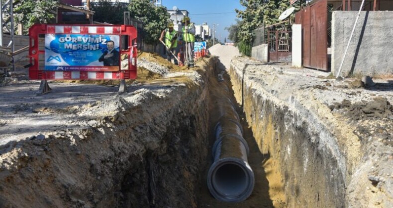 MESKİ, Tarsus’ta yağmursuyu çalışmalarına devam ediyor
