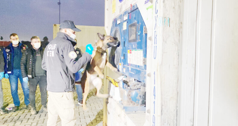 Mersin Limanı’nda 45 kilo kokain ele geçirildi