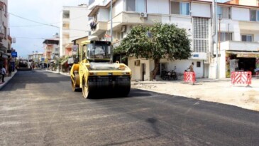 Kargıpınarı’nda 2 caddeye 2 bin 92 ton sıcak asfalt döküldü