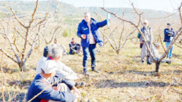Yenişehir Belediyesi çiftçiye tarlada eğitim veriyor
