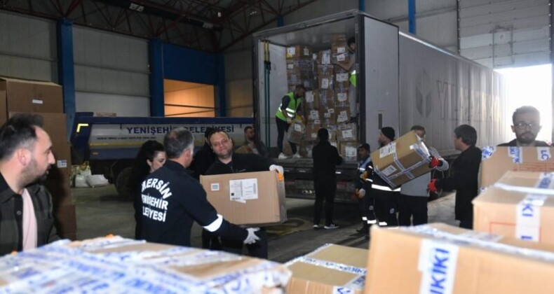 Yenişehir Belediyesi Mersin’de 28 bin depremzedeye ulaştı