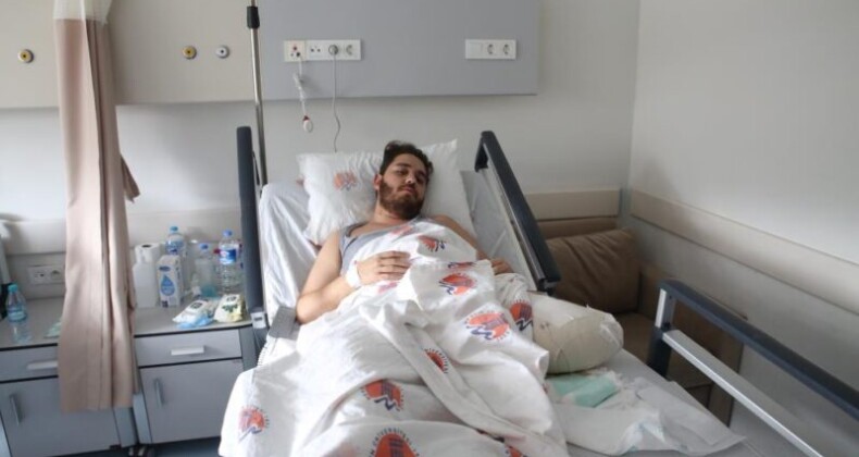 Kardeşi için ayağını kaybetti