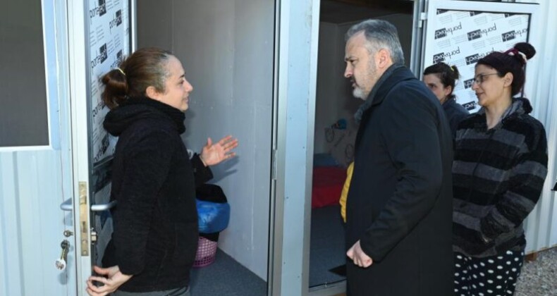 Bursa Büyükşehir’den Hatay’a konteyner kent