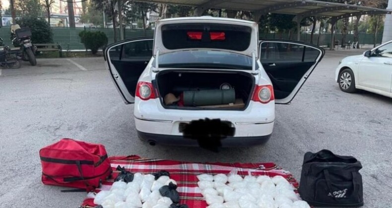 Mersin’de 43 kilo 884 gram metamfetamin ele geçirildi