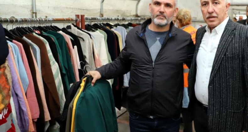 Akdeniz Belediyesi depremzedeler için giysi market açtı