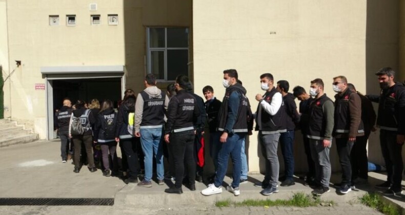 Diyarbakır’da ‘Kökünü Kurutma Operasyonu’nda 133 tutuklama