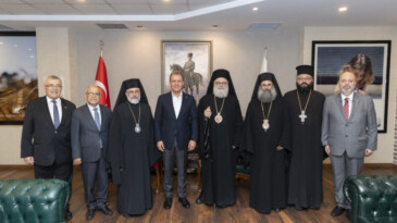 BAŞKAN SEÇER, ANTAKYA VE TÜM DOĞU ORTODOKSLARI PATRİĞİ 10. YUHANNA YAZICI’YLA BİR ARAYA GELDİ