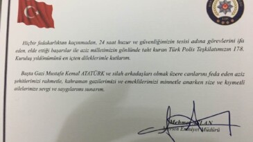 Mersin Emniyet Müdürü Aslan’dan, emekli meslektaşlarını duygulandıran hareket