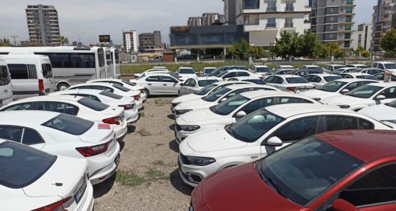 Mersin’de araç stoku yapan firmaya işlem yapıldı