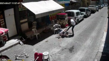 ADLİYE KARŞISINDAKİ SİLAHLI KAVGA KAMERALARA YANSIDI