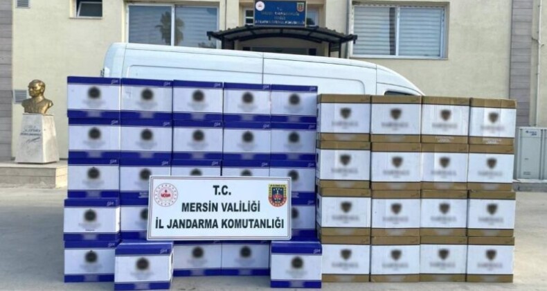 MERSİN’DE 2 MİLYON ADET KAÇAK MAKARON ELE GEÇİRİLDİ