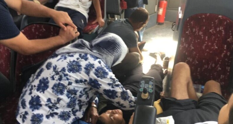 Fenalaşan kadına ilk müdahaleyi emekli hemşire yaptı, otobüs hastaneye yetişirdi