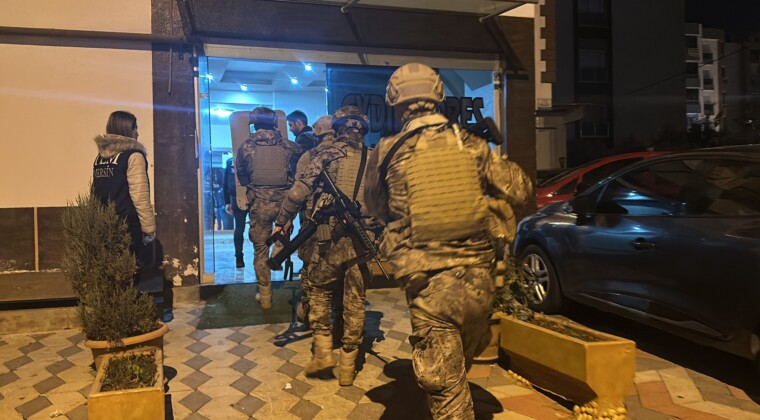 Mersin’de terör örgütlerine operasyon: 12 gözaltı kararı