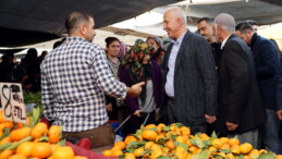 Başkan Gültak’tan pazar ziyareti