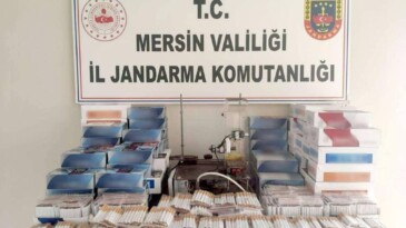 Mersin’de 100 bin kaçak makaron ele geçirildi