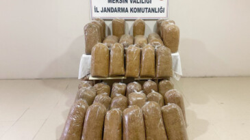 Mersin’de 375 kilo kaçak tütün ele geçirildi