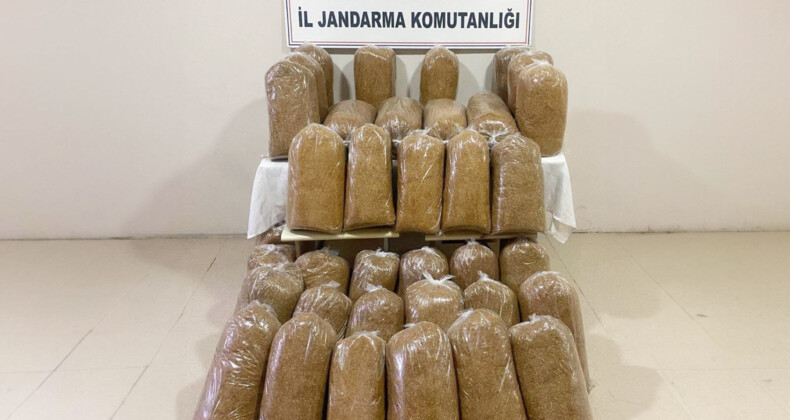 Mersin’de 375 kilo kaçak tütün ele geçirildi